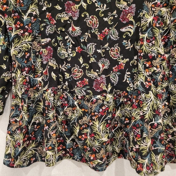 J.Jill Women's Floral Paisley Boho Tunic Top Size M - Picture 3 of 8